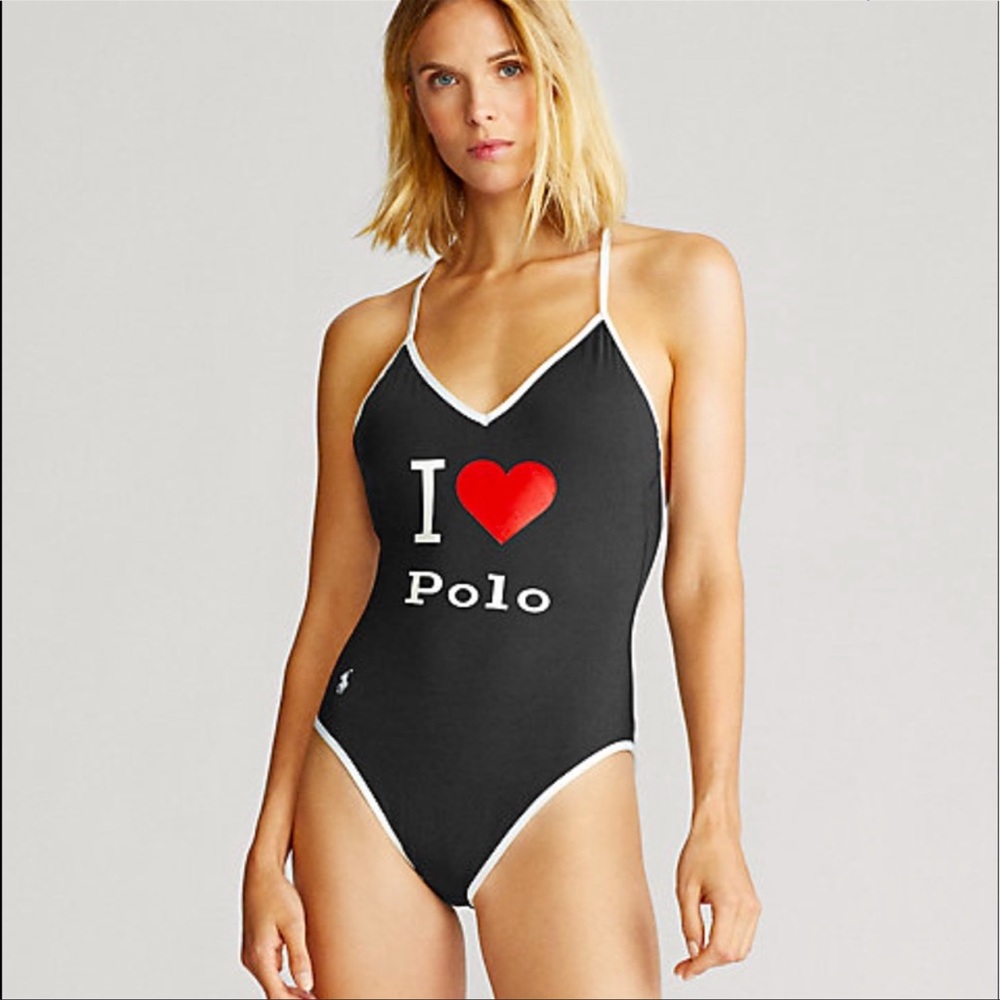 POLO RALPH LAUREN “I ❤️ POLO” Swim Suit Sz L NEW!! - Picture 12 of 12